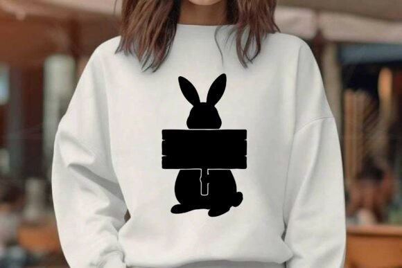 Bunny with Blank Wooden Sign Clipart Review