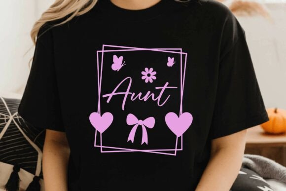 Coquette Aunt SVG PNG T-shirt Design Review