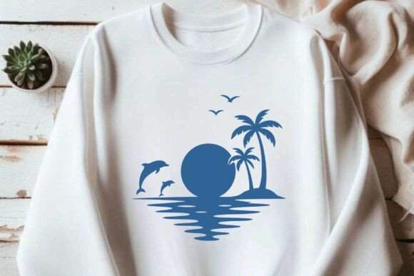 Dolphin Sunset Palm Tree Silhouette Embroidery Review