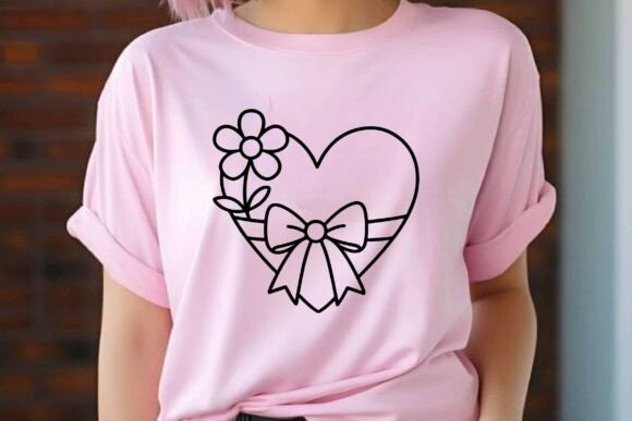 Free Flower Heart Bow Sublimation Vector Review