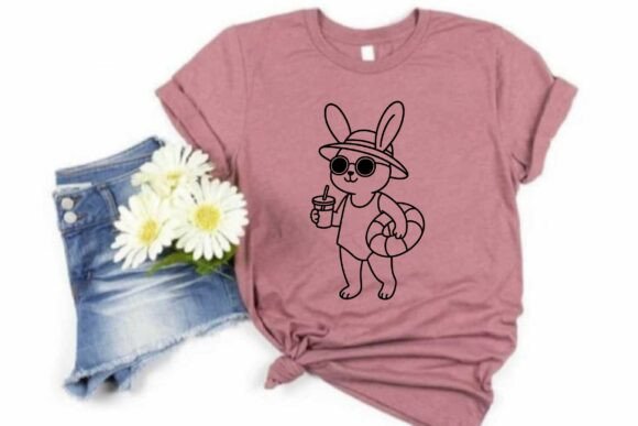 Free Summer Bunny SVG Clipart Vector