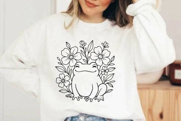 Frog Clipart Vector Sublimation Design Review