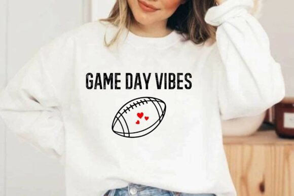 Game Day Vibes SVG T-shirt Design Vector Review