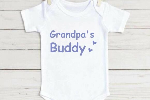 Grandpa s Buddy SVG PNG, Baby T-shirt