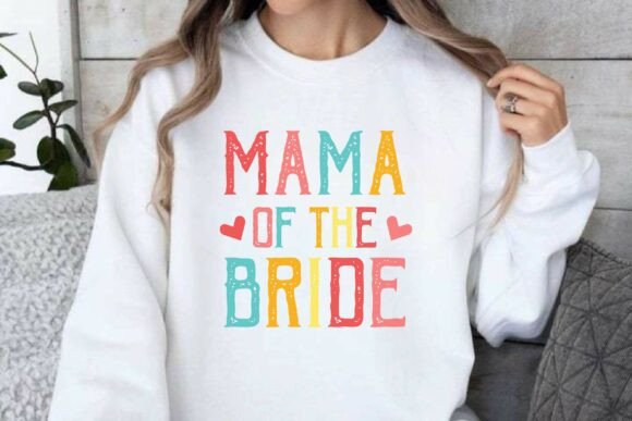 Mama of the Bride SVG PNG, Retro Bride