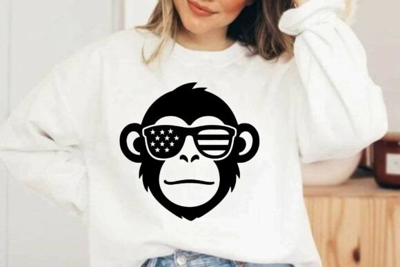 Patriotic 4th of July Monkey SVG Clipart Review