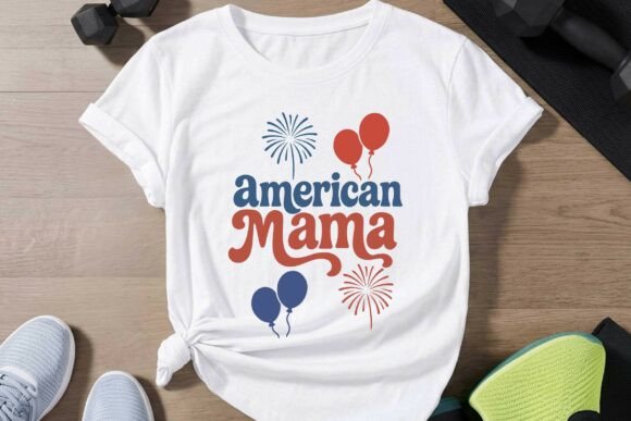 Retro American Mama 4th of July SVG PNG Review