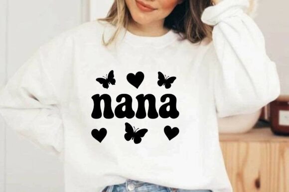 Retro Nana SVG PNG T-shirt Design Review