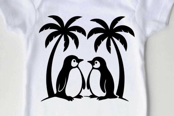 Retro Summer Penguin SVG Clipart Vector Review
