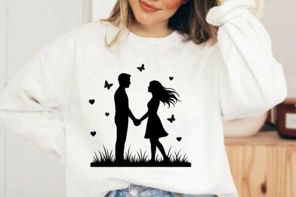 Romantic Couple Silhouette SVG Design Review