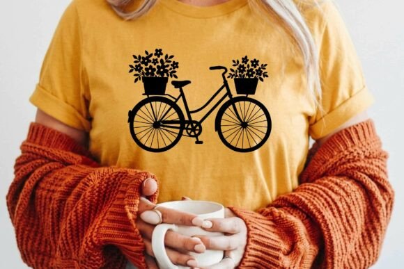 Vintage Bicycle with Spring Flower SVG Review
